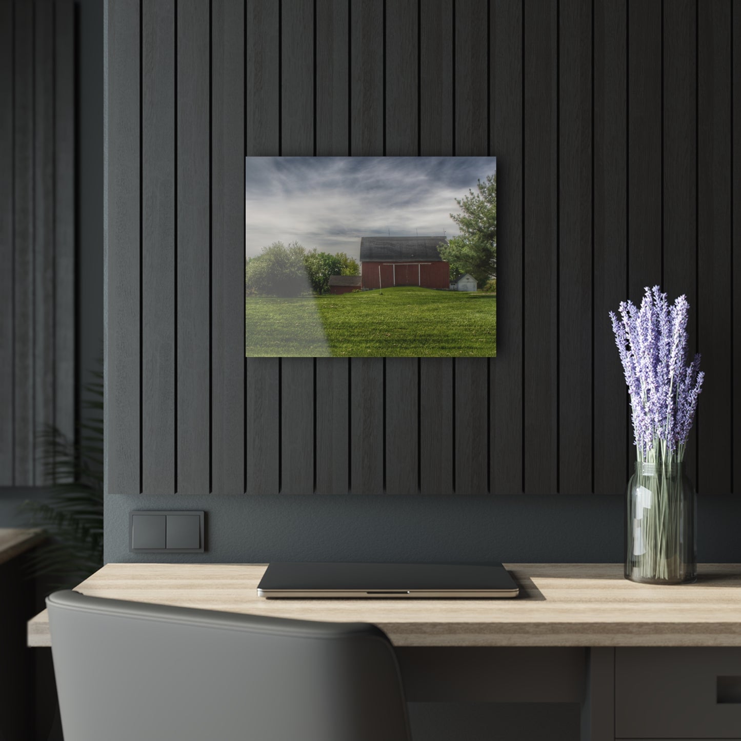 U R There Photography Kings Mill Red I Rustic Farmhouse Acrylic Wall Print