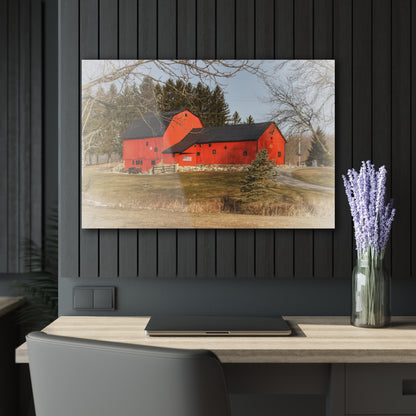 U R There Photography Thomas Road Patriot Barn Rustic Farmhouse Acrylic Wall Print