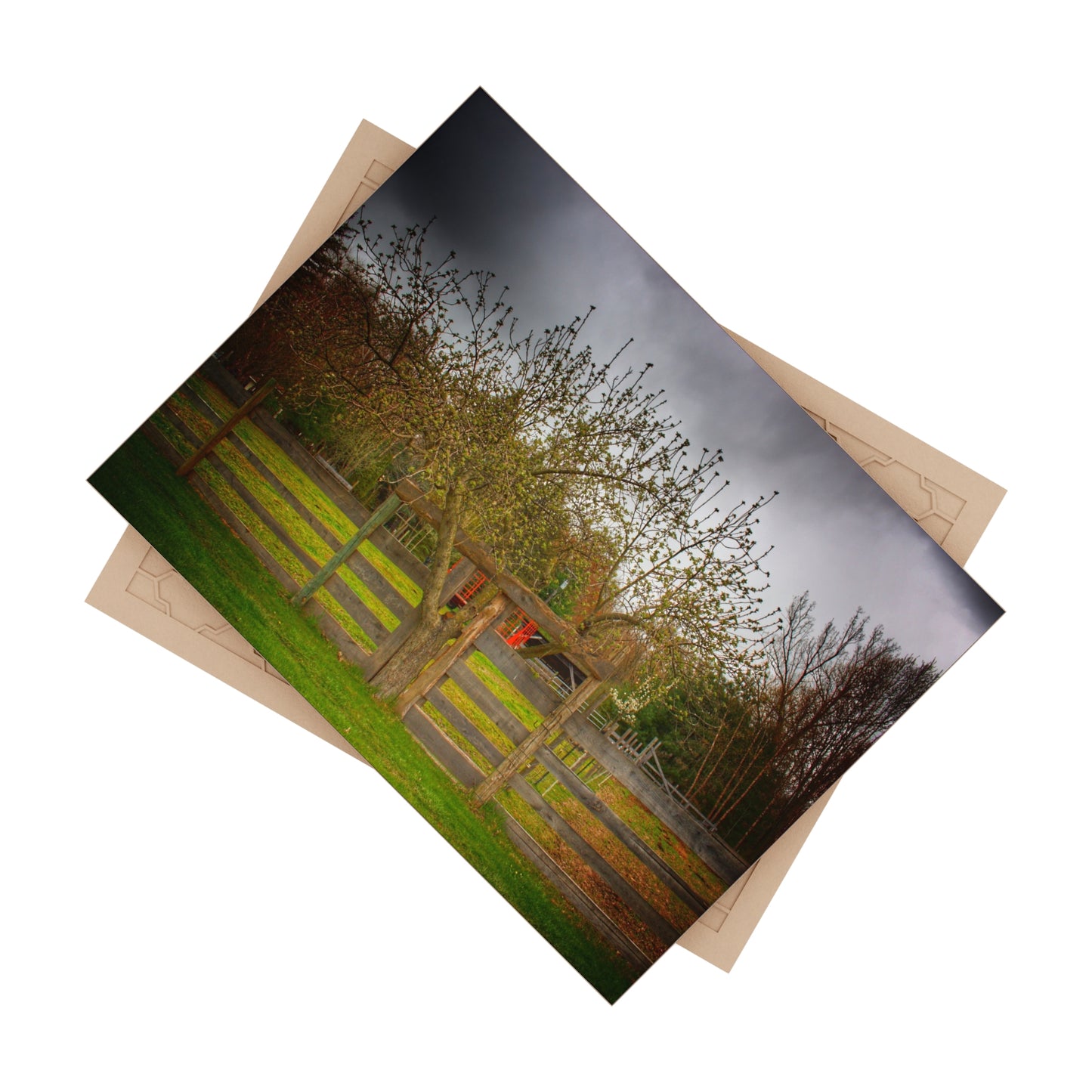 U R There Photography Castle Roadside Greys Rustic Farmhouse Decorative Ceramic Tile