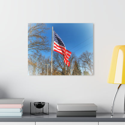 U R There Photography Our Grand Old Flag Rustic Farmhouse Acrylic Wall Print