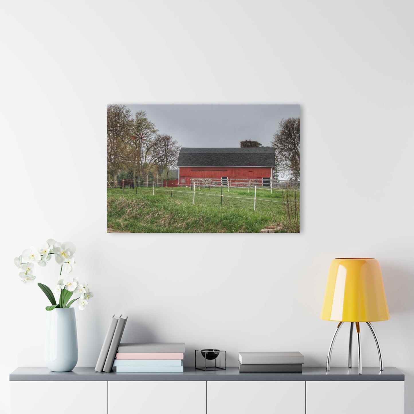 U R There Photography West Lake Road Farm and Filly II Rustic Farmhouse Acrylic Wall Print
