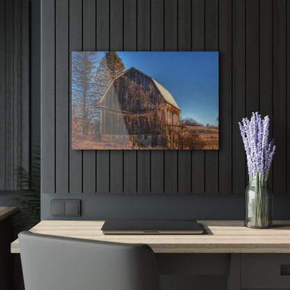 U R There Photography Newark Road Brown Beauty Rustic Farmhouse Acrylic Wall Print