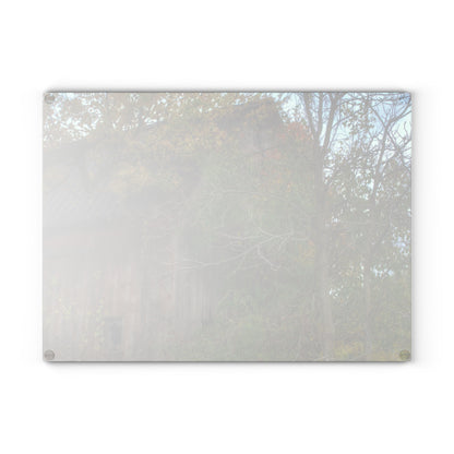 U R There Photography Annie's Barn I Rustic Farmhouse Tempered-Glass Cutting Board