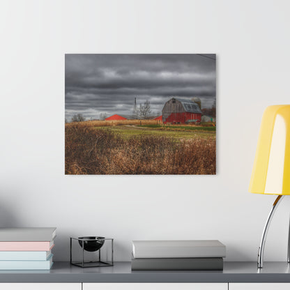 U R There Photography Slattery Road Grey Rustic Farmhouse Acrylic Wall Print