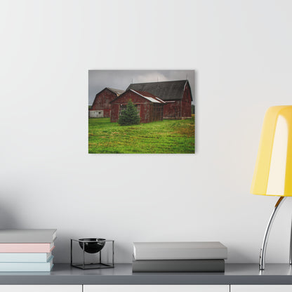 U R There Photography Winslow Road Reds Rustic Farmhouse Acrylic Wall Print