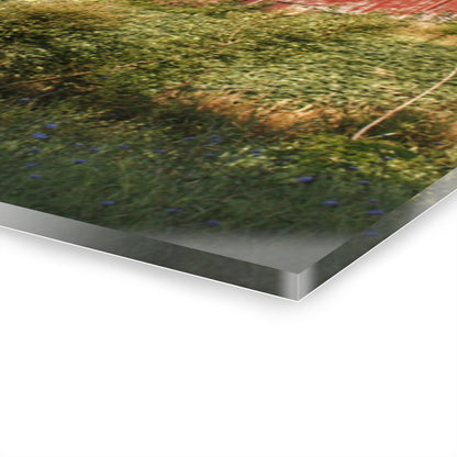 U R There Photography Genesee Road Red II Rustic Farmhouse Acrylic Wall Print