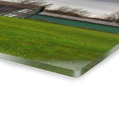 U R There Photography Hough Road Green Quonset III Rustic Farmhouse Acrylic Wall Print