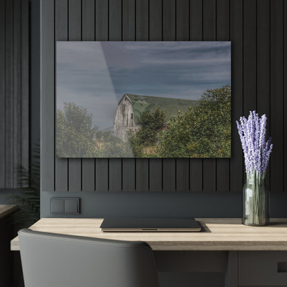 U R There Photography Hill Road Hidden Grey II Rustic Farmhouse Acrylic Wall Print