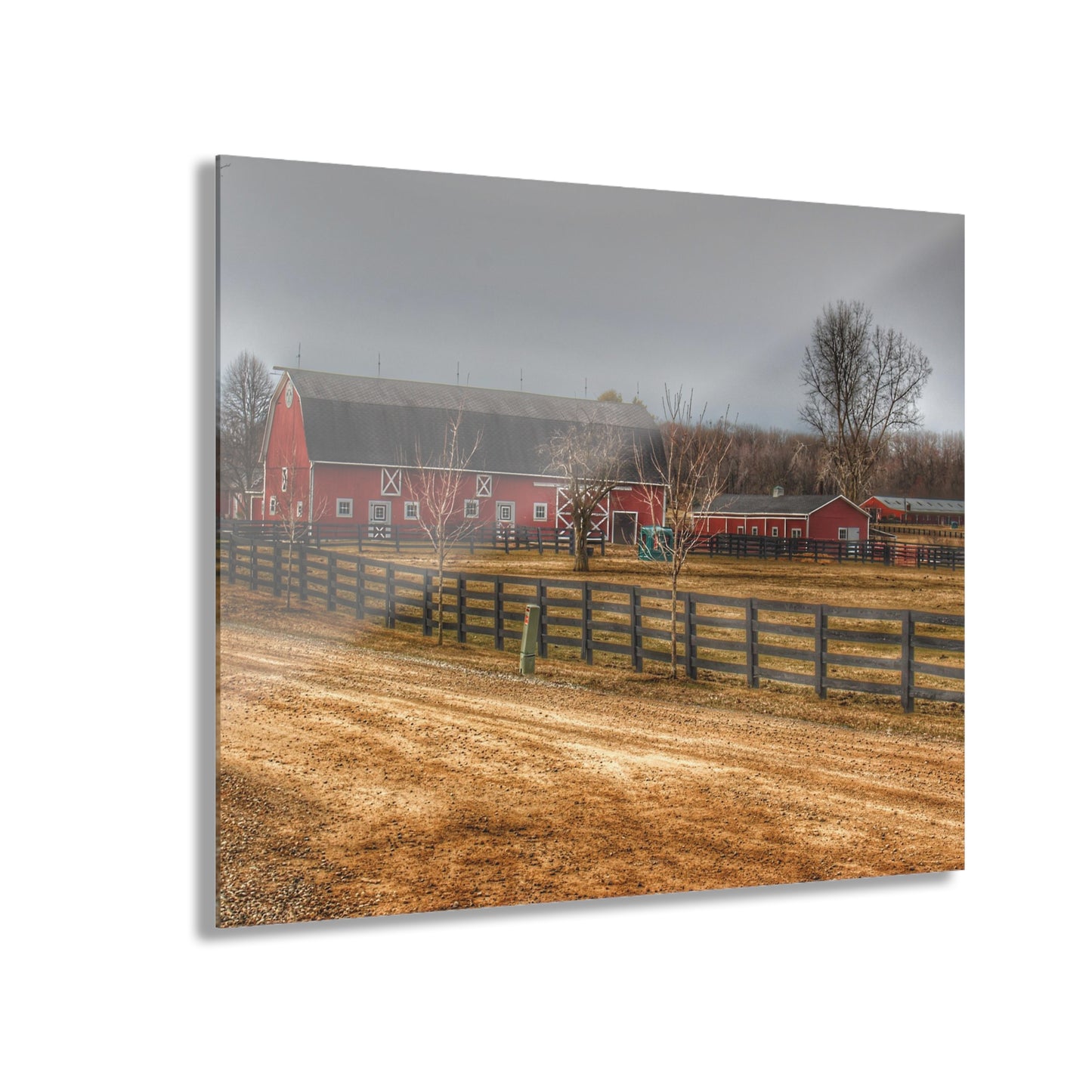U R There Photography Barber Road Farm II Rustic Farmhouse Acrylic Wall Print