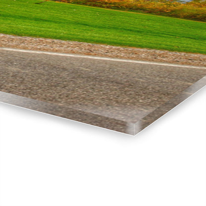 U R There Photography Galbraith Road Red Rustic Farmhouse Acrylic Wall Print