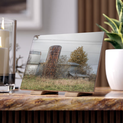 U R There Photography Bordman Road Grey Rustic Farmhouse Decorative Ceramic Tile