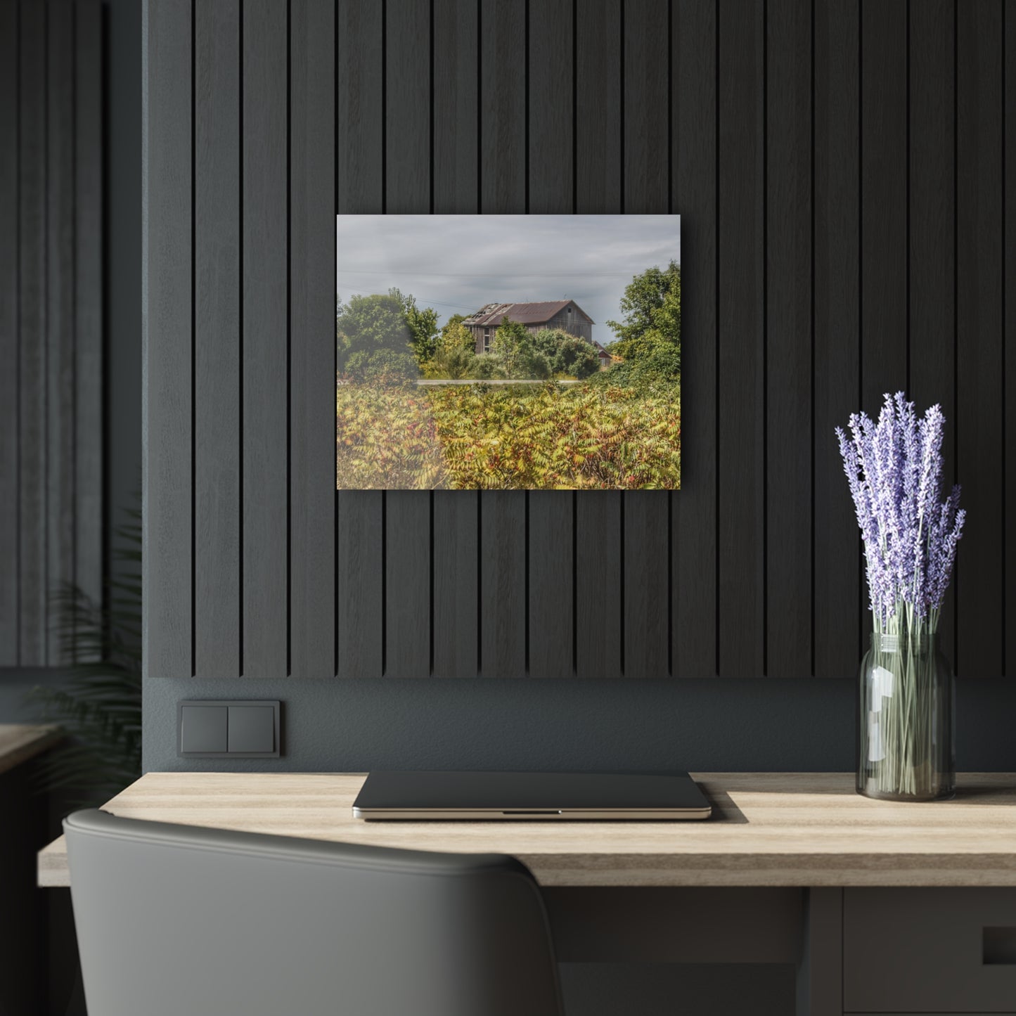 U R There Photography Van Dyke Grey Rustic Farmhouse Acrylic Wall Print