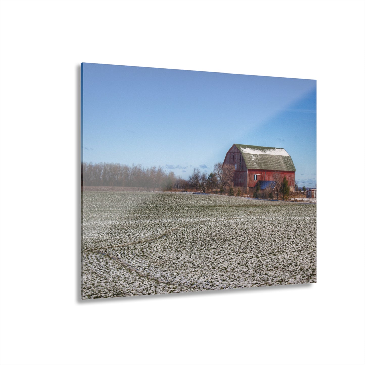 U R There Photography Early Spring Red I Rustic Farmhouse Acrylic Wall Print