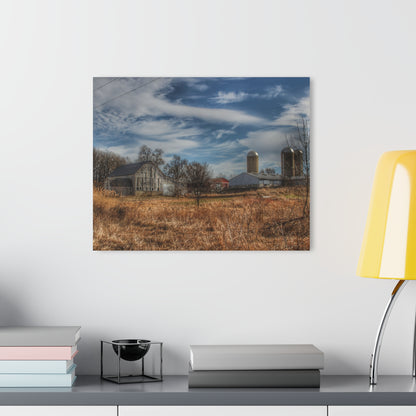 U R There Photography Newark Road White II Rustic Farmhouse Acrylic Wall Print