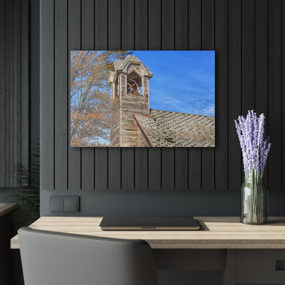 U R There Photography Schoolhouse of Marlette Road II Rustic Farmhouse Acrylic Wall Print