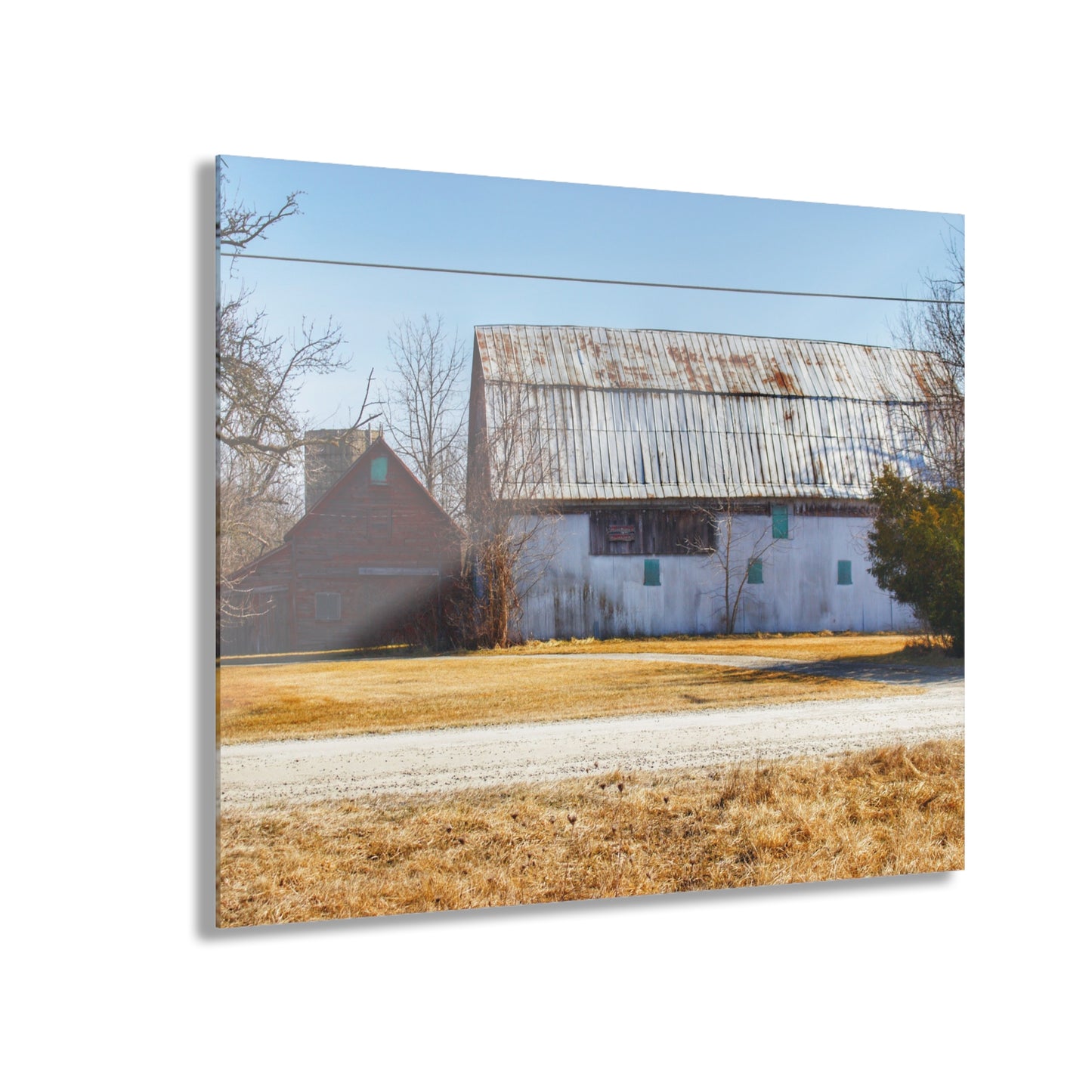 U R There Photography Indian Trail Rusted Reds II Rustic Farmhouse Acrylic Wall Print