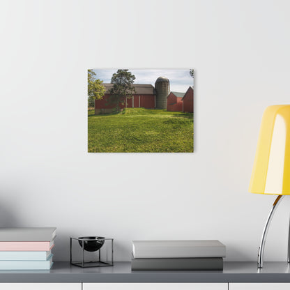 U R There Photography Maple Leaf Road Red Rustic Farmhouse Acrylic Wall Print