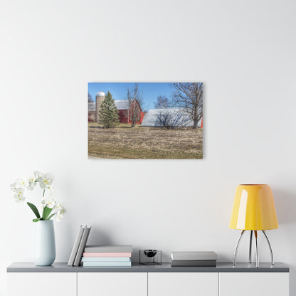 U R There Photography German Road Reds Rustic Farmhouse Acrylic Wall Print