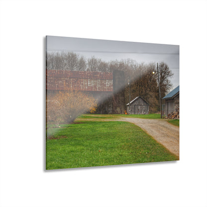 U R There Photography South Summers Road Rusted and Little Grey Rustic Farmhouse Acrylic Wall Print