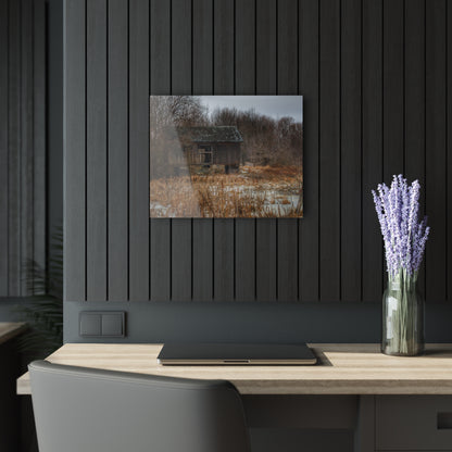 U R There Photography Norway Lake Hidden Grey I Rustic Farmhouse Acrylic Wall Print