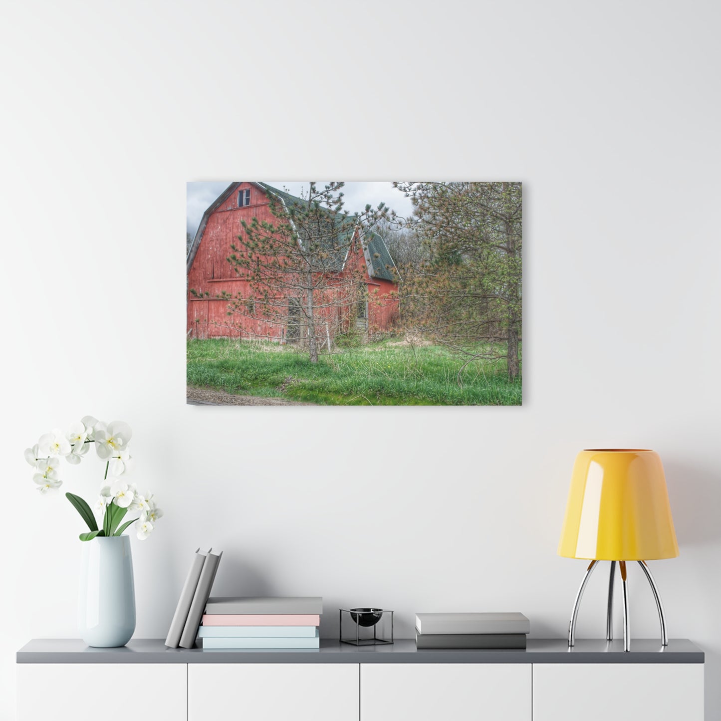 U R There Photography Hickory Ridge Red II Rustic Farmhouse Acrylic Wall Print