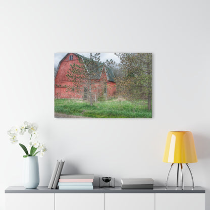 U R There Photography Hickory Ridge Red II Rustic Farmhouse Acrylic Wall Print