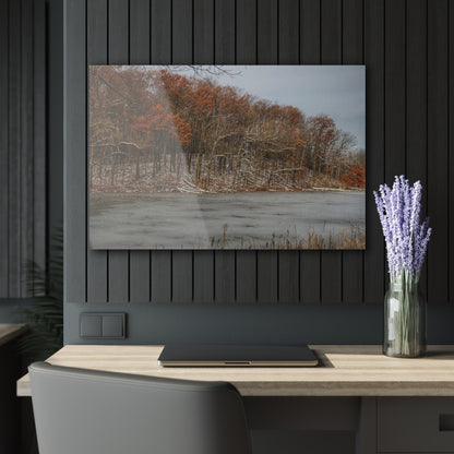 U R There Photography The Freeze of Thornville Rustic Farmhouse Acrylic Wall Print