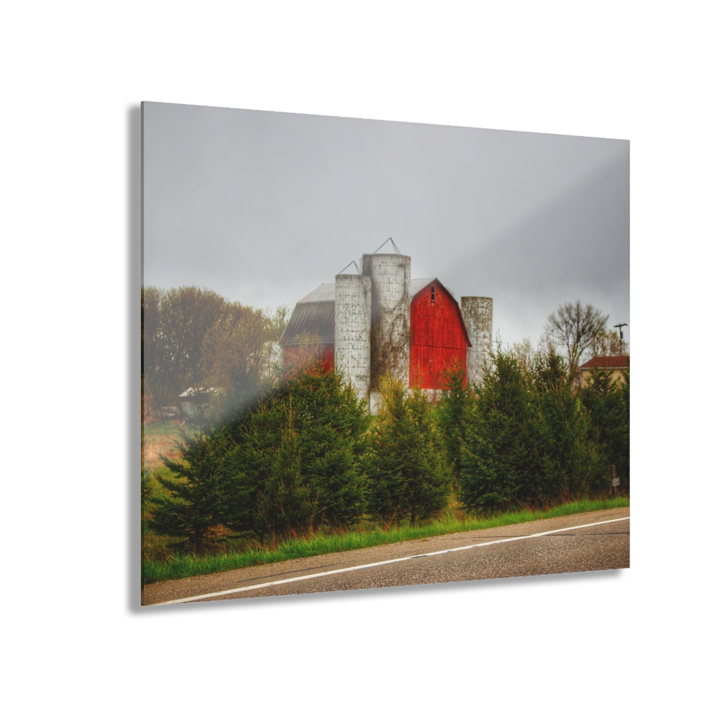 U R There Photography Castle Corner Red II Rustic Farmhouse Acrylic Wall Print
