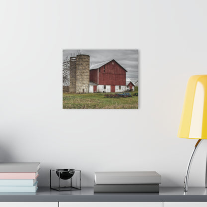 Fostoria Red I Rustic Farmhouse Acrylic Wall Print