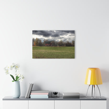 U R There Photography Booth Road Hidden Red II Rustic Farmhouse Acrylic Wall Print