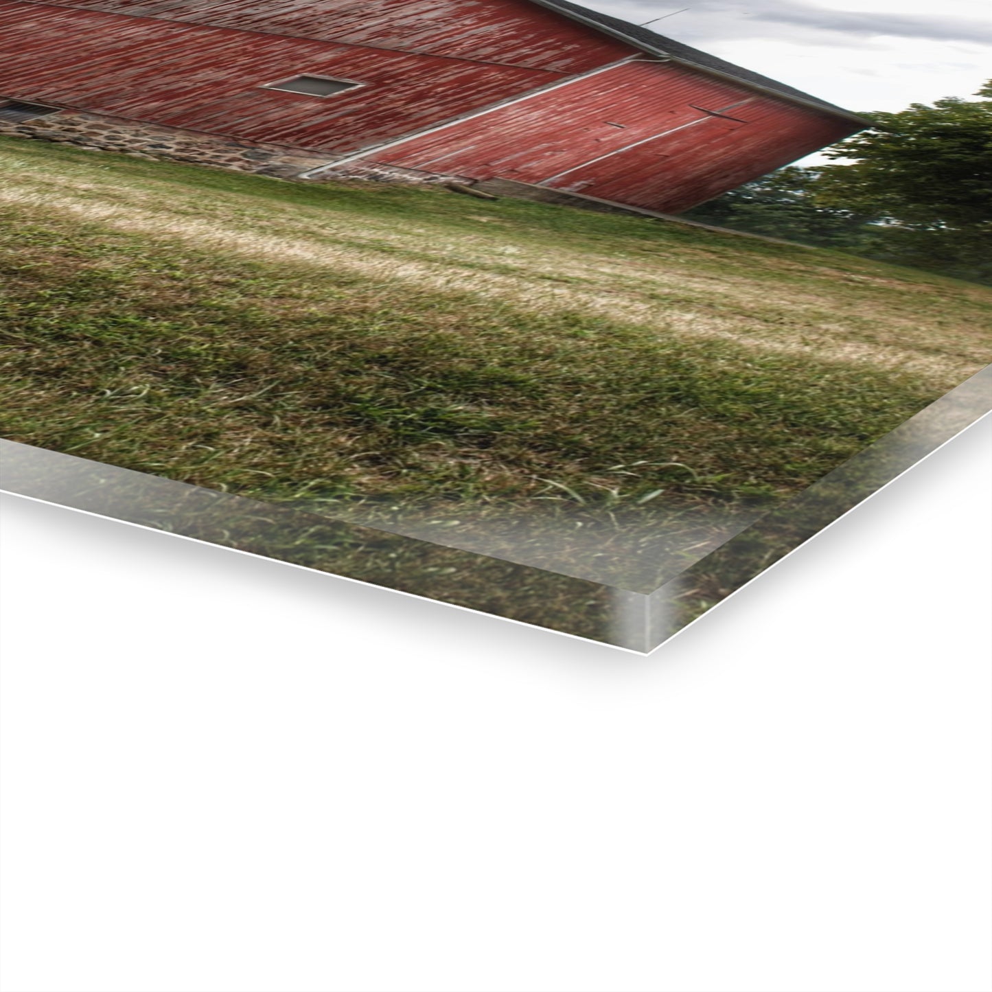 U R There Photography Five Lakes Red II Rustic Farmhouse Acrylic Wall Print