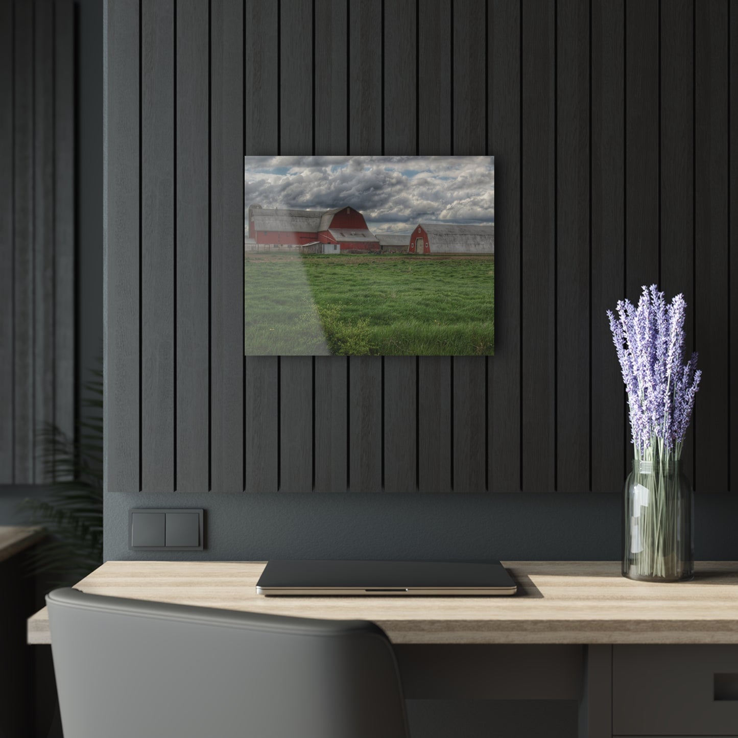 U R There Photography North Sandusky Reds Rustic Farmhouse Acrylic Wall Print