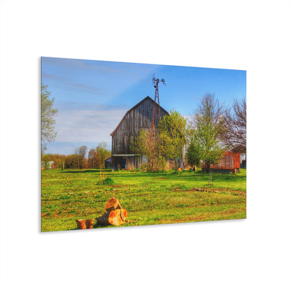 U R There Photography Sohn Road Grey Rustic Farmhouse Acrylic Wall Print