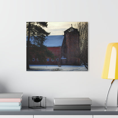 U R There Photography Ebeling Road Red Rustic Farmhouse Acrylic Wall Print