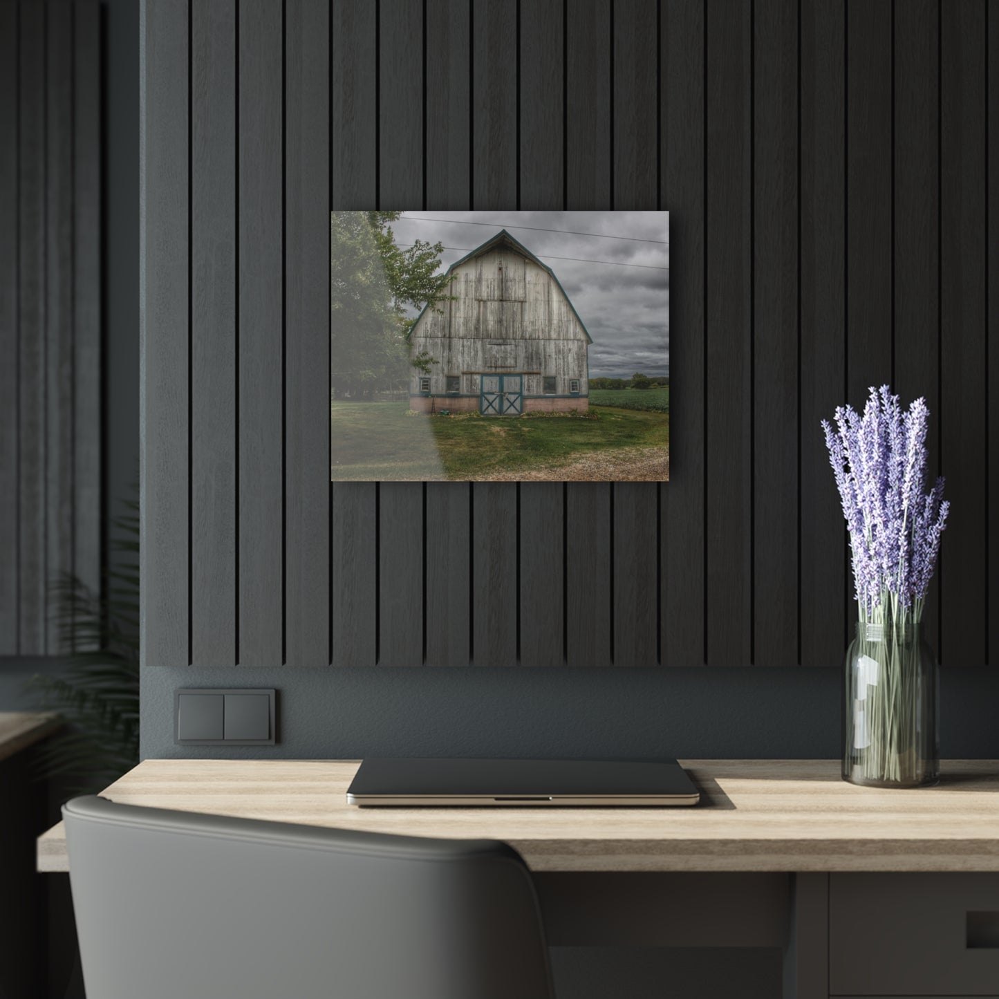 U R There Photography Bristol Road White I Rustic Farmhouse Acrylic Wall Print