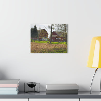 U R There Photography Bishop Road Reds III Rustic Farmhouse Acrylic Wall Print
