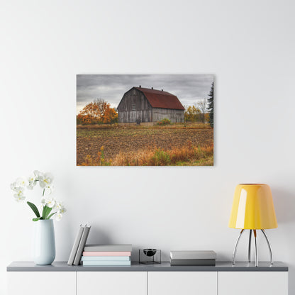 U R There Photography Sheridan Line Road Rusted Grey I Rustic Farmhouse Acrylic Wall Print