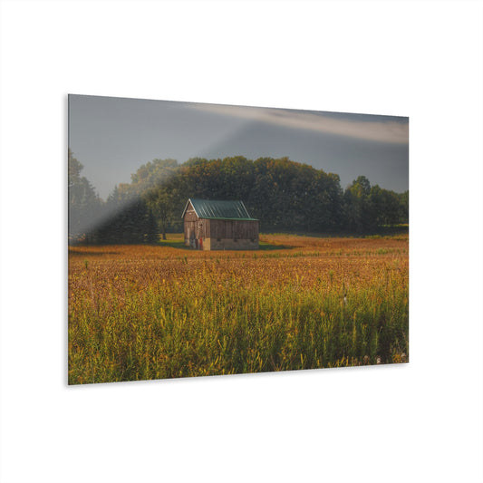 U R There Photography Snover Grey I Rustic Farmhouse Acrylic Wall Print