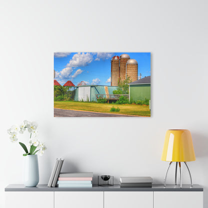U R There Photography Morrish Road Silos I Rustic Farmhouse Acrylic Wall Print