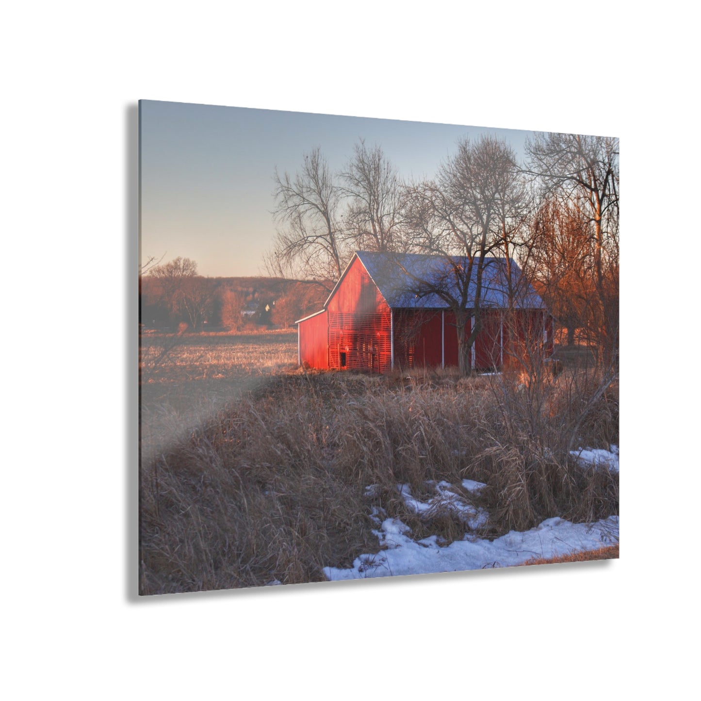 U R There Photography Early Spring on Mount Morris Road Rustic Farmhouse Acrylic Wall Print