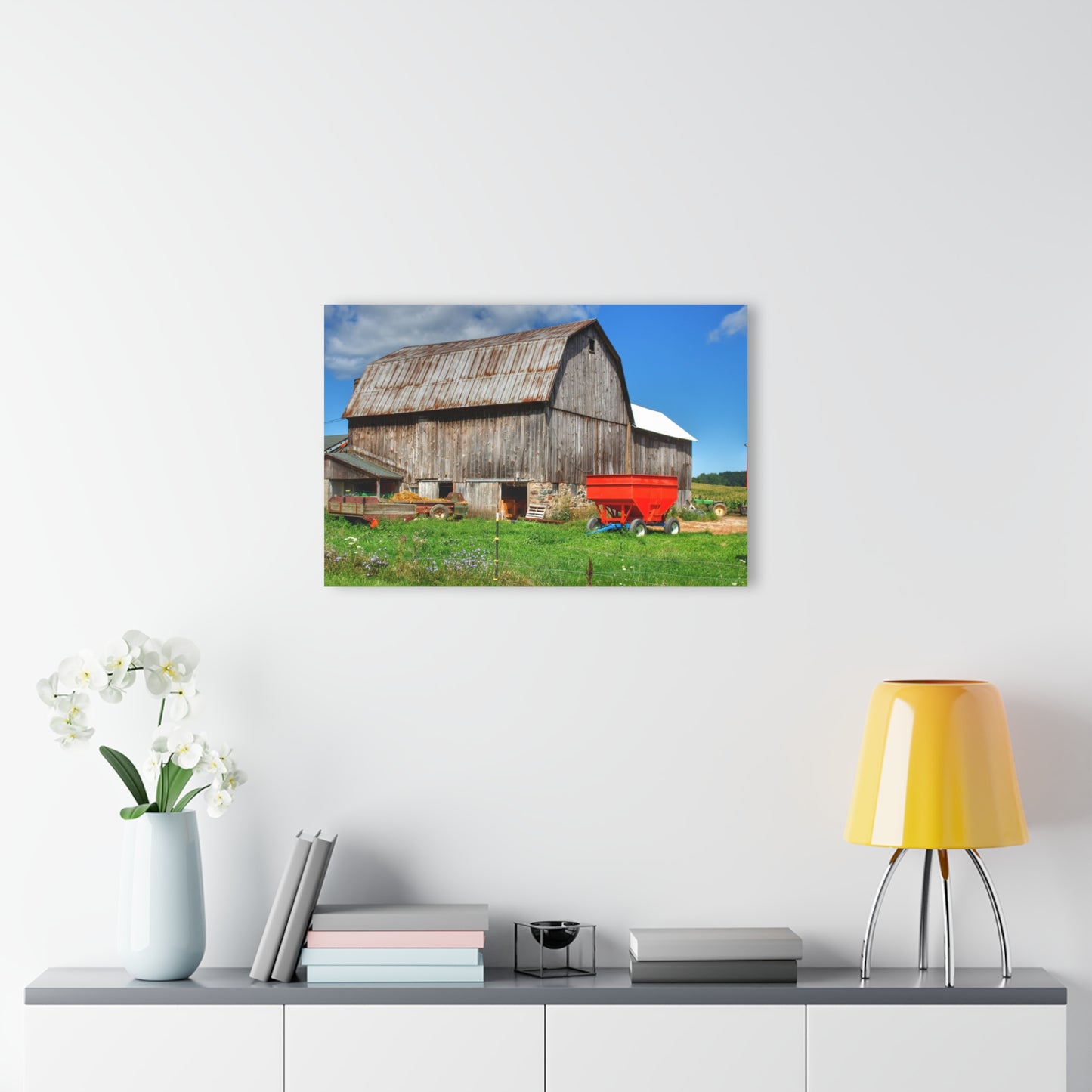 U R There Photography Kings Mill Grey Rustic Farmhouse Acrylic Wall Print