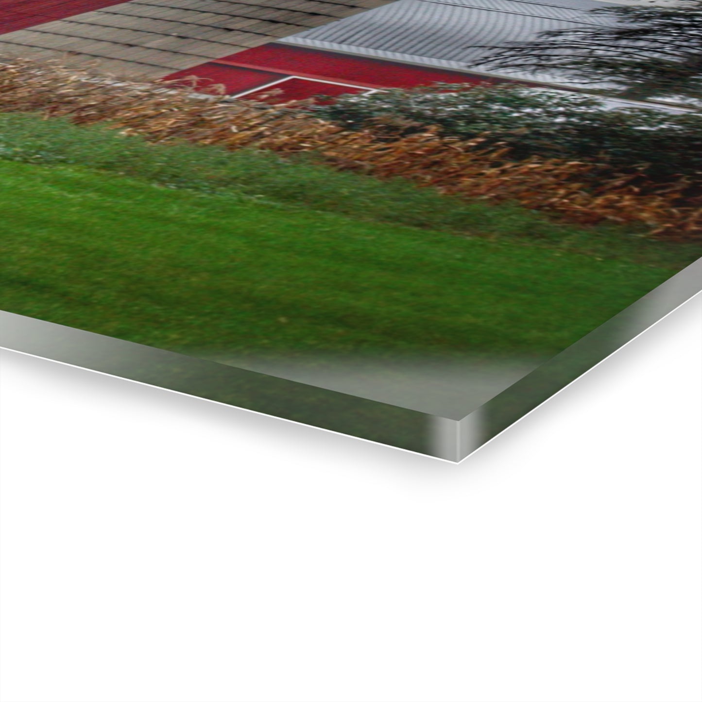 U R There Photography Haines Roadside Red and Silo Rustic Farmhouse Acrylic Wall Print