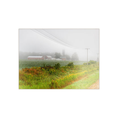 U R There Photography Beyond the Fog Rustic Farmhouse Decorative Ceramic Tile