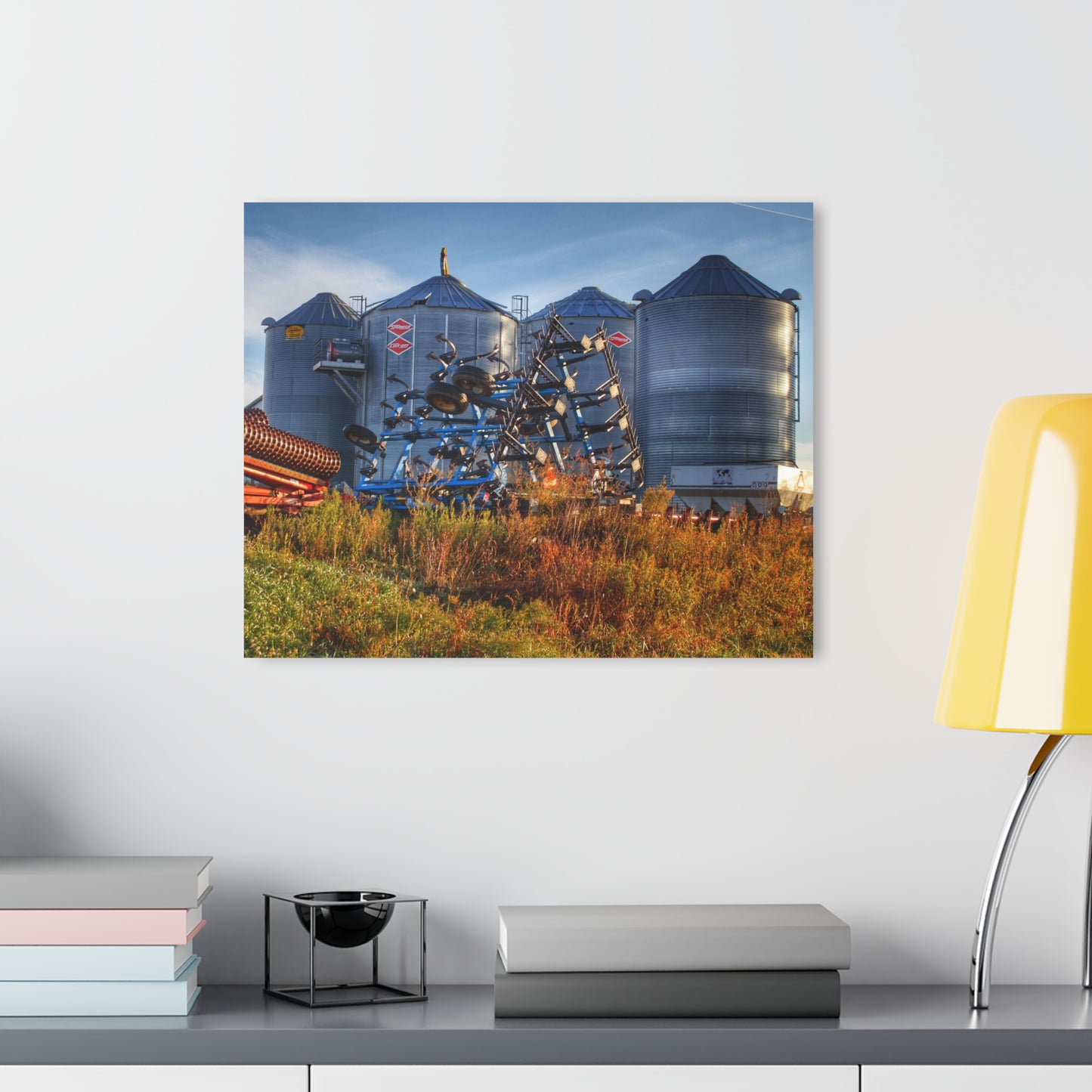 U R There Photography Peck Road Grain Silos Rustic Farmhouse Acrylic Wall Print