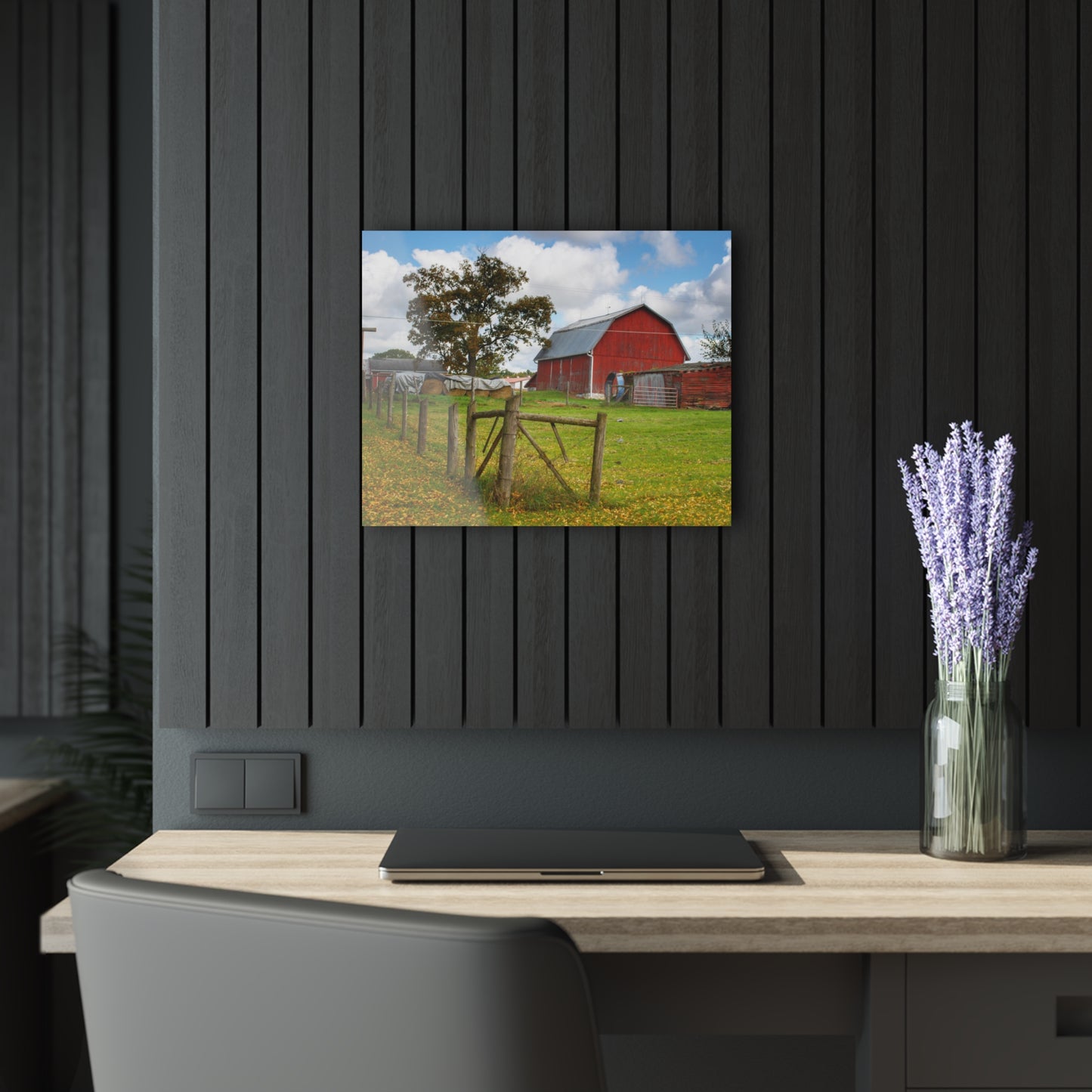 U R There Photography Beyond the Fence on Frances Road Rustic Farmhouse Acrylic Wall Print
