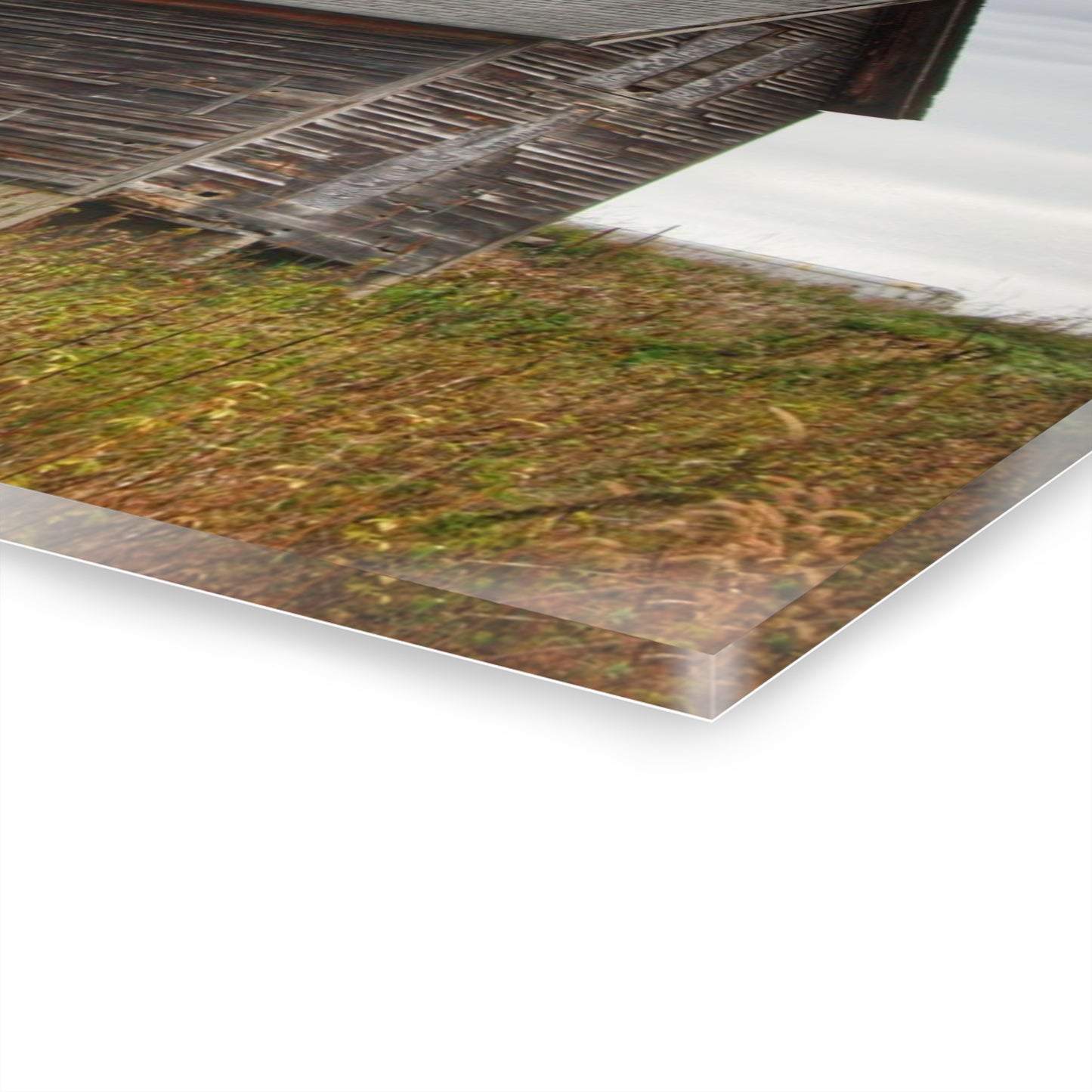 U R There Photography Fisher Road Grey Rustic Farmhouse Acrylic Wall Print