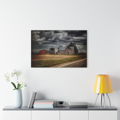 U R There Photography Snover Road Red II Rustic Farmhouse Acrylic Wall Print