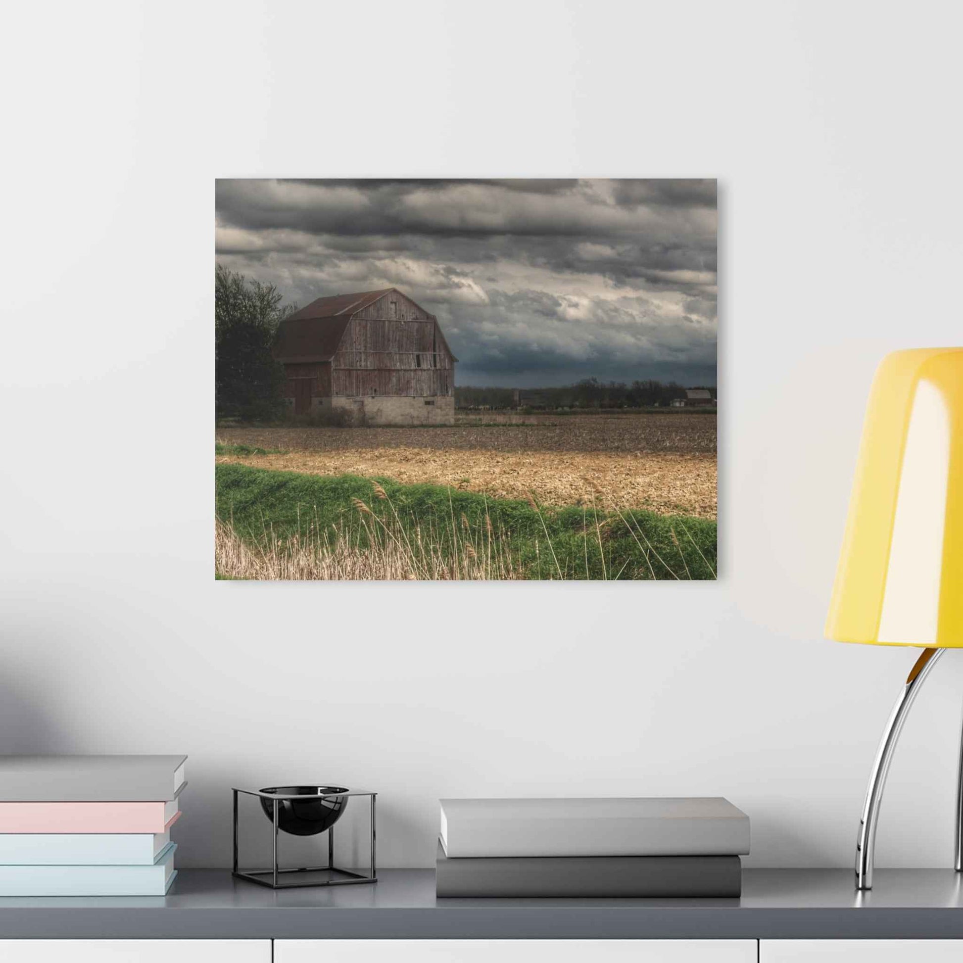 U R There Photography Sandusky Grey I Rustic Farmhouse Acrylic Wall Print