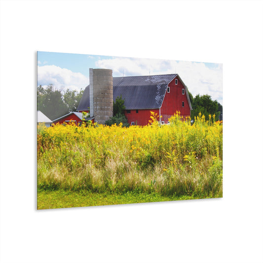 U R There Photography Starr Court Red II Rustic Farmhouse Acrylic Wall Print