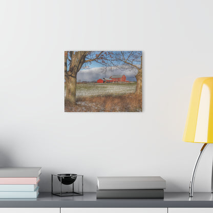 U R There Photography Approaching Storm on Edward Road Rustic Farmhouse Acrylic Wall Print